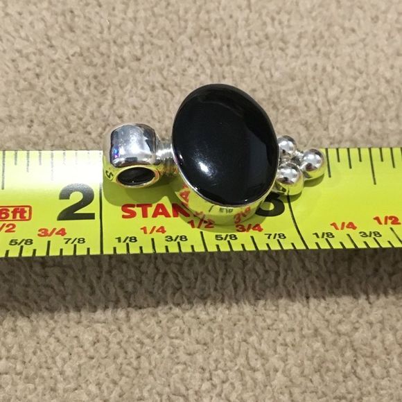 TAXCO Black Onyx Sterling Silver 925 Necklace - Picture 6 of 11